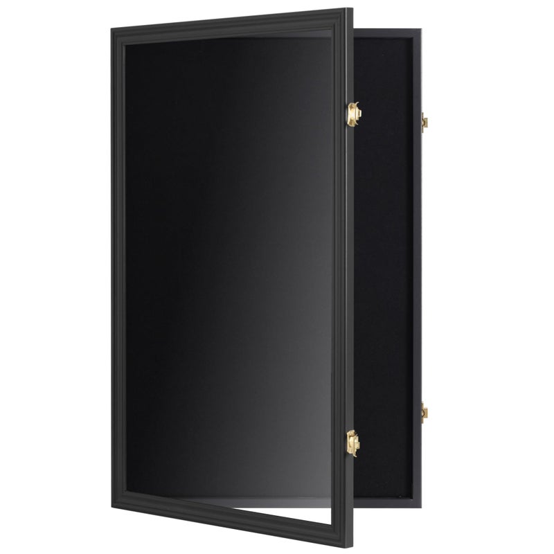 DisplayGifts Large Pin Display Case - 25" X 16" Pin Collection Display with 98% UV Protection Acrylic Door for Military Medals, Beach Tags, Jewelry Pins, Pin Gift, Insignia Ribbons, Pin Collectibles - Image 4